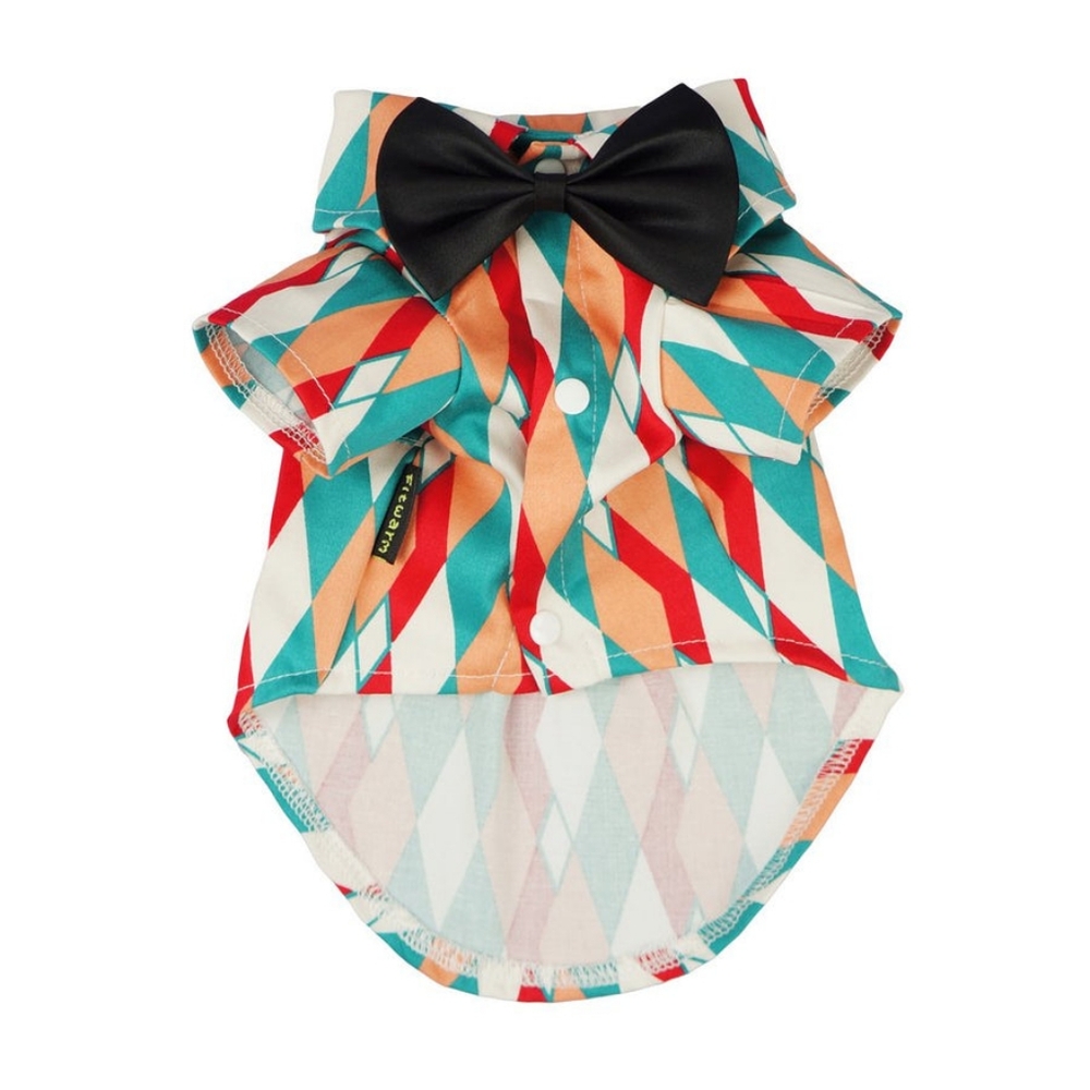 Fitwarm Argyle Shirt with bow Size S